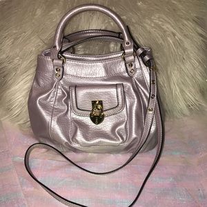 Juicy couture pastel metallic lavender Crossbody satchel - gently pre-owned